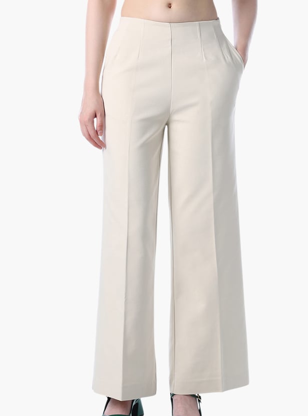 ONLY Solid Wide Leg Trousers