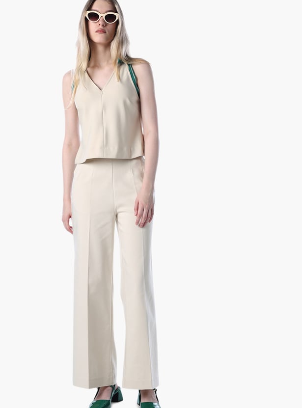 ONLY Solid Wide Leg Trousers