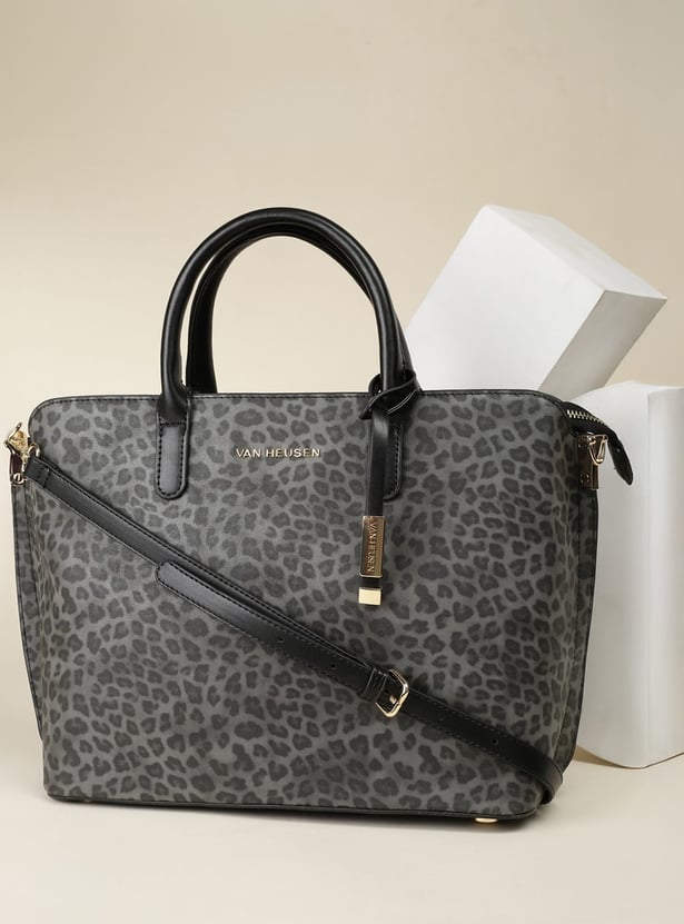 VAN HEUSEN Leopard Print Handheld Bag