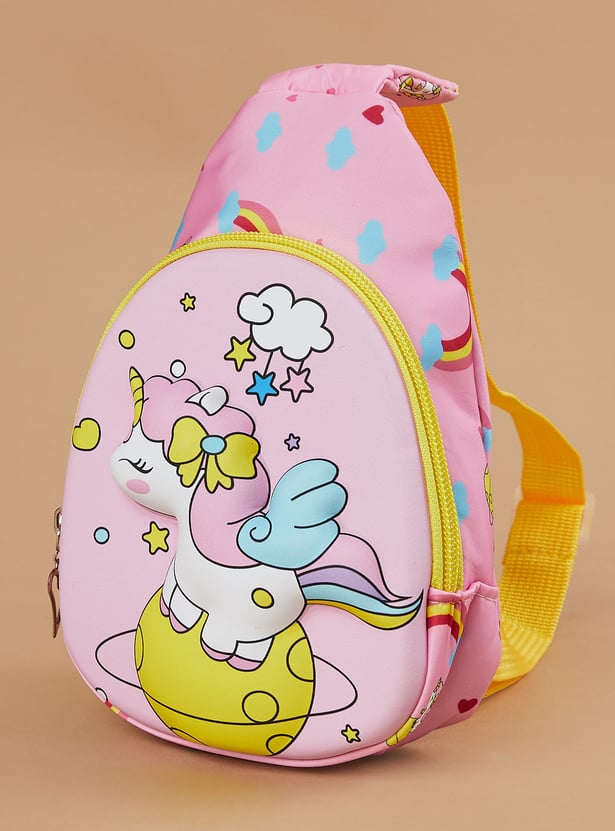 FAME FOREVER Unicorn Print Crossbody Bag