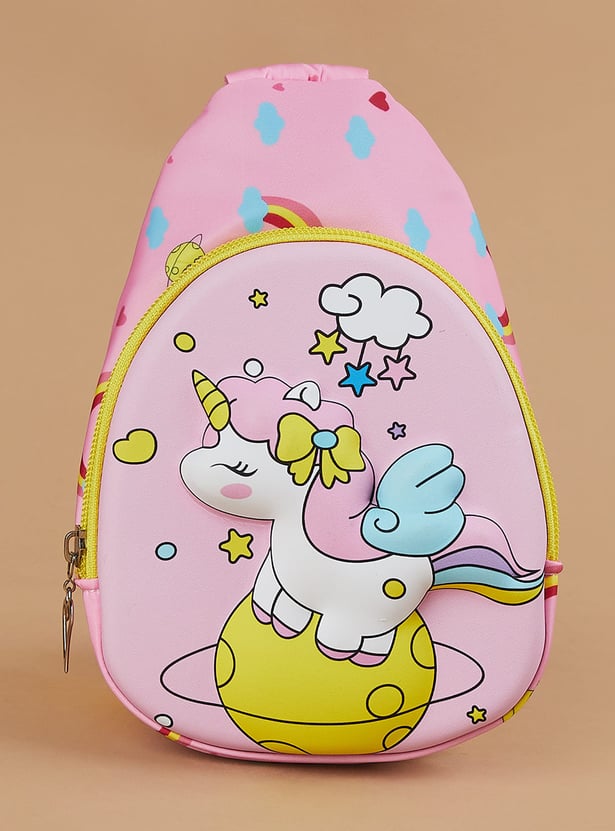 FAME FOREVER Unicorn Print Crossbody Bag