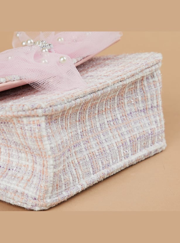 FAME FOREVER Embellished Sling Bag