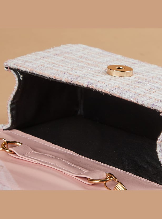 FAME FOREVER Embellished Sling Bag