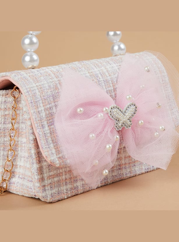 FAME FOREVER Embellished Sling Bag