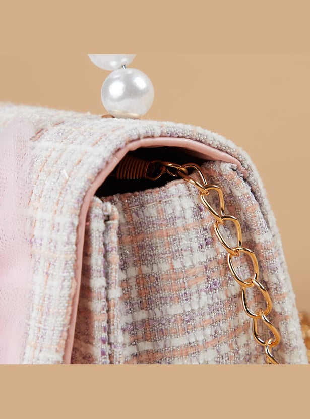 FAME FOREVER Embellished Sling Bag