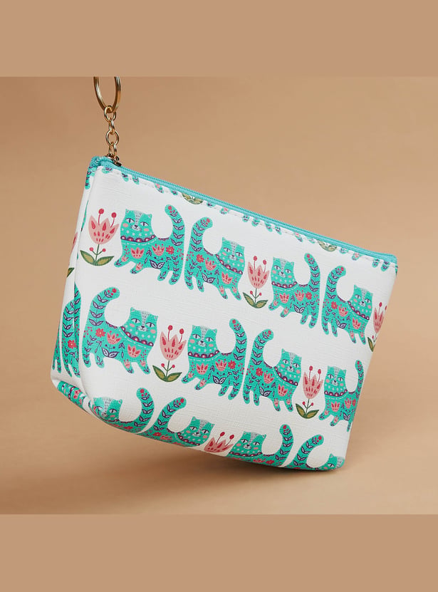 FAME FOREVER Printed Vanity Pouch