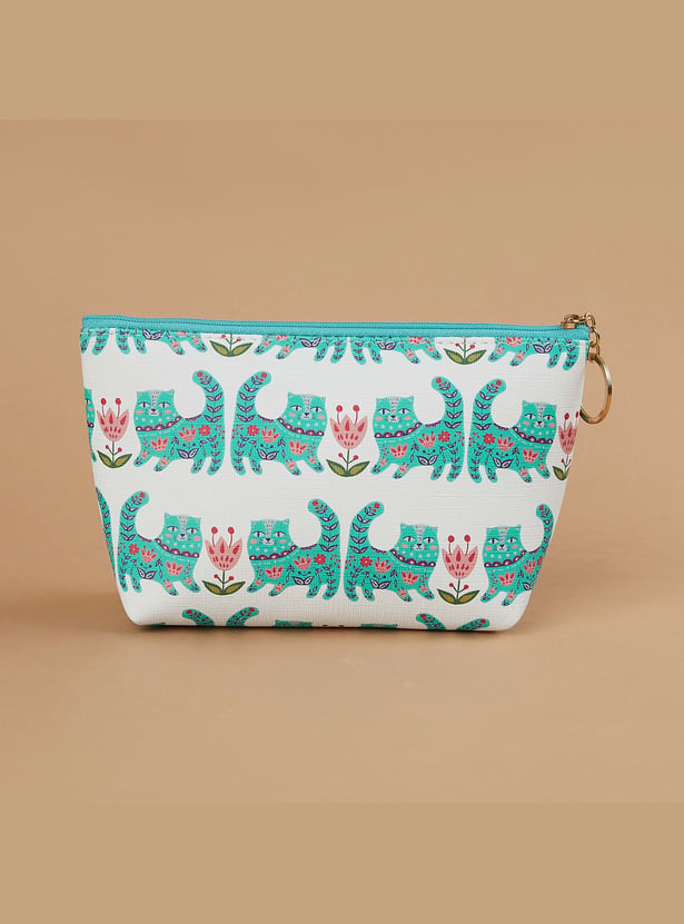 FAME FOREVER Printed Vanity Pouch