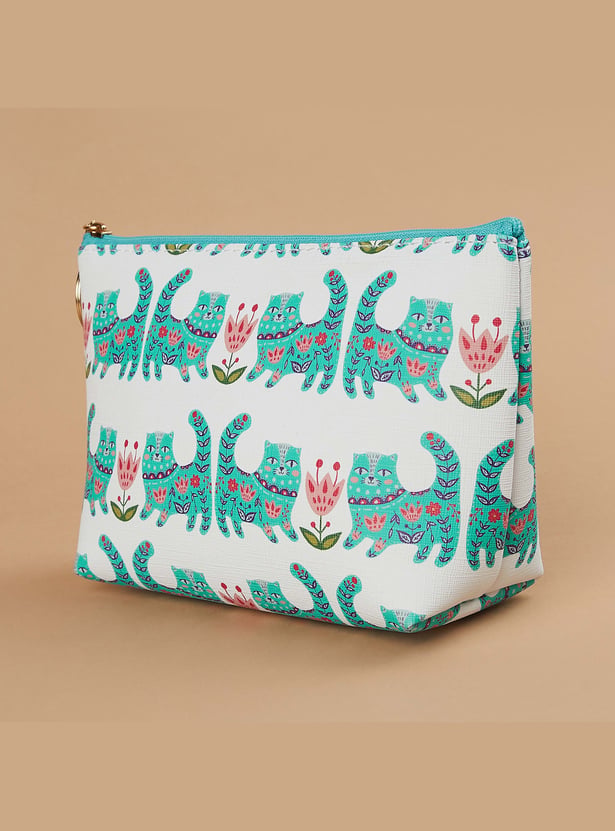 FAME FOREVER Printed Vanity Pouch