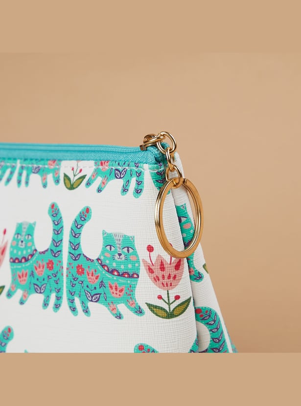 FAME FOREVER Printed Vanity Pouch