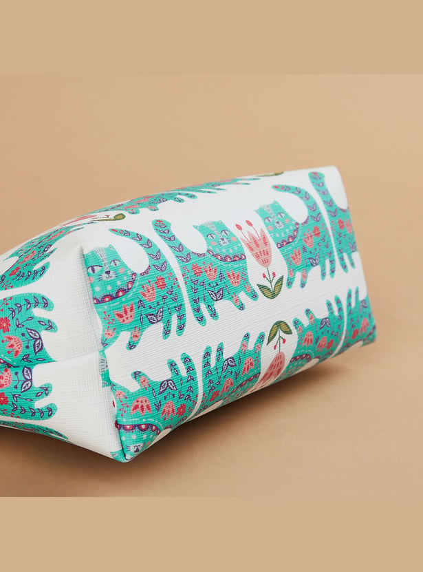 FAME FOREVER Printed Vanity Pouch