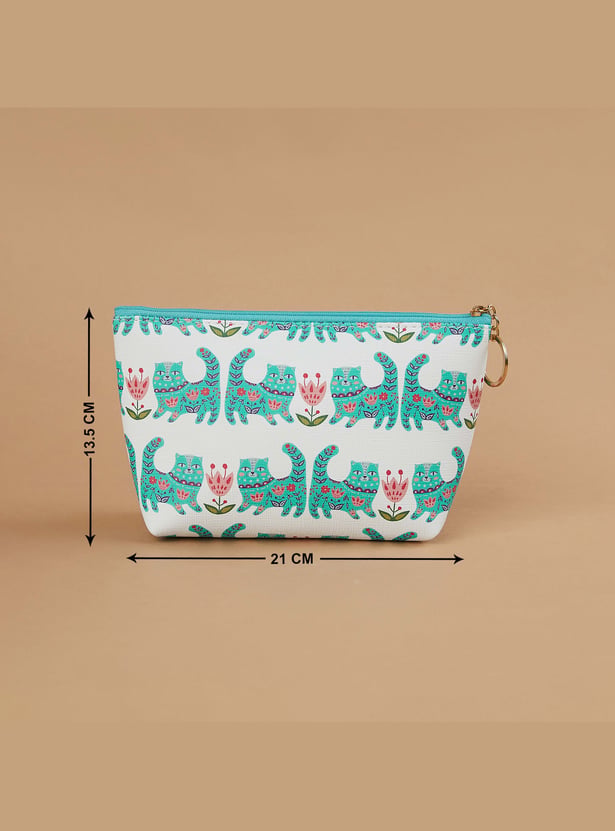 FAME FOREVER Printed Vanity Pouch