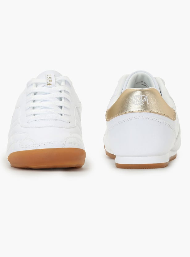 US POLO ASSN Panelled Lace-Up Sports Shoes