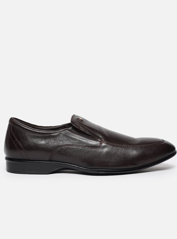 LOUIS PHILIPPE Textured Slip-Ons