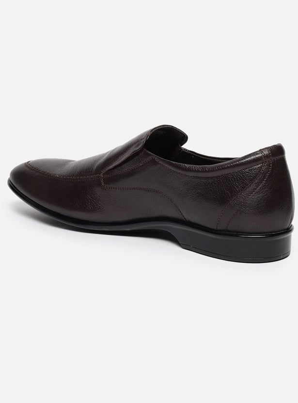 LOUIS PHILIPPE Textured Slip-Ons