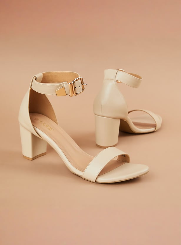 CODE Open Toe Block Heels