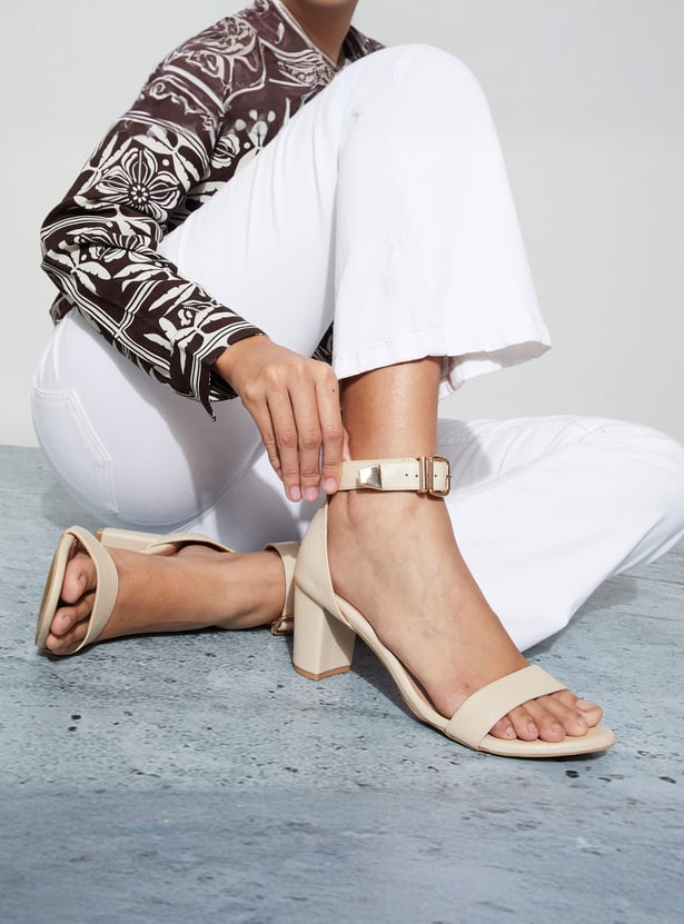 CODE Open Toe Block Heels