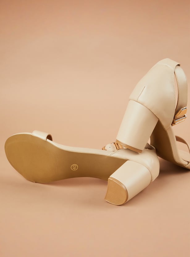 CODE Open Toe Block Heels