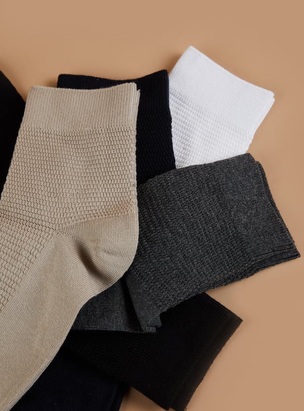 CODE Solid Ankle Length Socks - Pack of 5