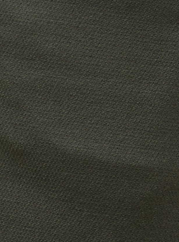 CODE Solid Slim Straight Trousers