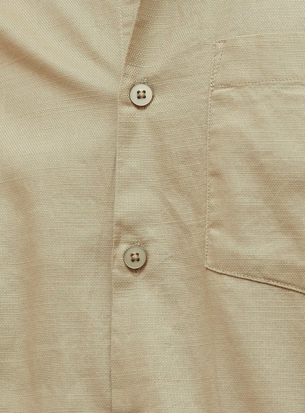 CODE Solid Slim Fit Shirt
