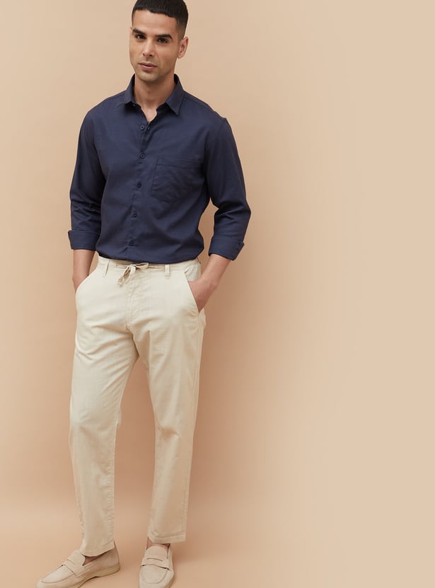CODE Solid Slim Fit Shirt