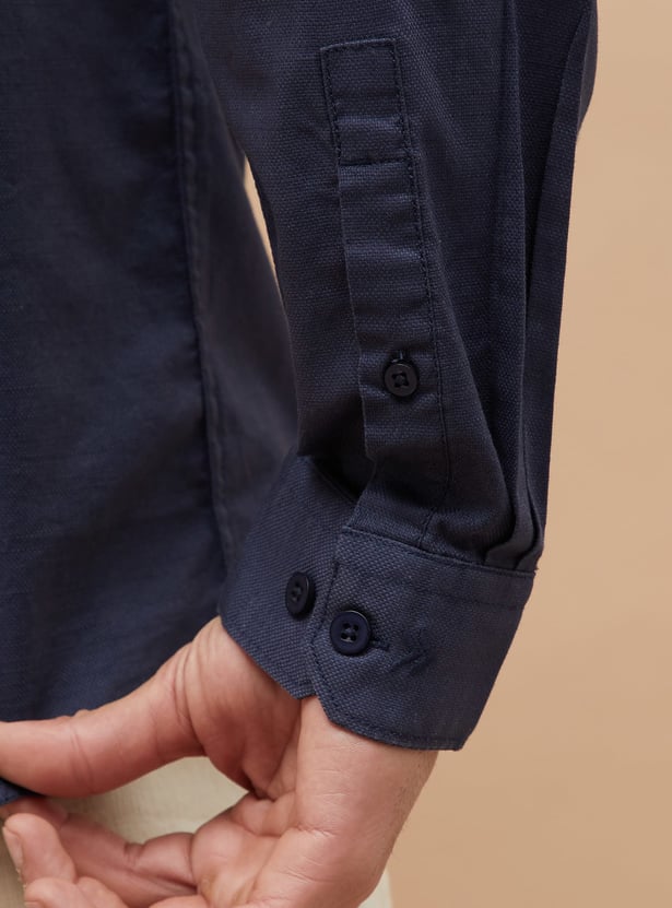 CODE Solid Slim Fit Shirt