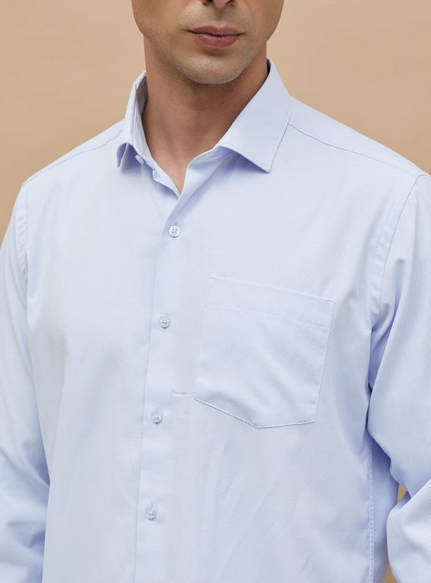 CODE Textured Regular Fit Formal Shirt