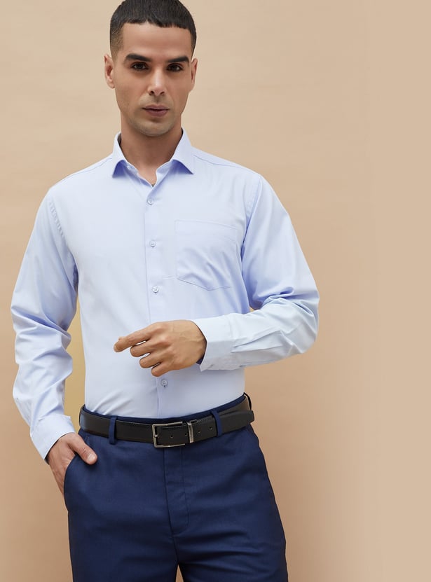 CODE Textured Regular Fit Formal Shirt