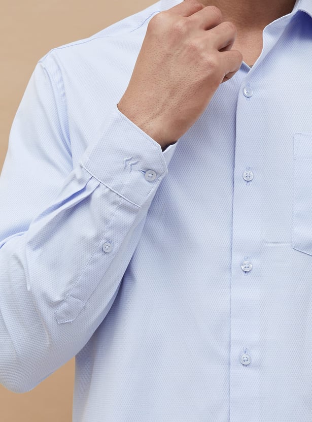 CODE Textured Regular Fit Formal Shirt