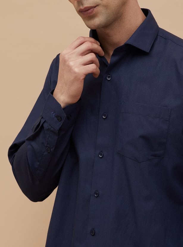 CODE Textured Regular Fit Formal Shirt