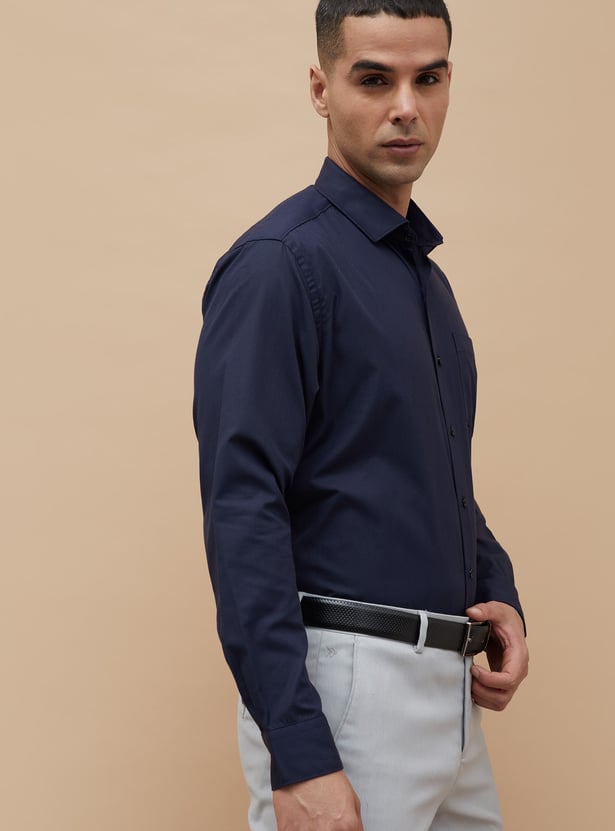 CODE Textured Regular Fit Formal Shirt