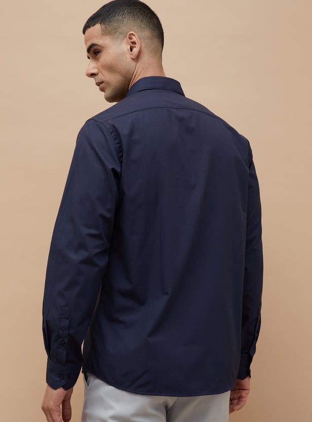 CODE Textured Regular Fit Formal Shirt
