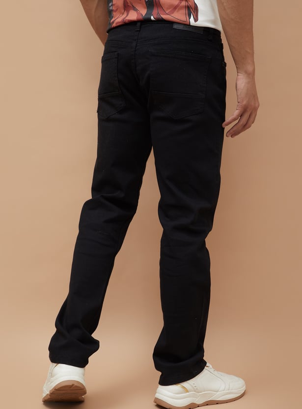 DENIMIZE Solid Slim Straight Jeans