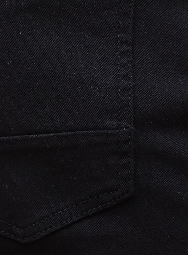 DENIMIZE Solid Slim Straight Jeans
