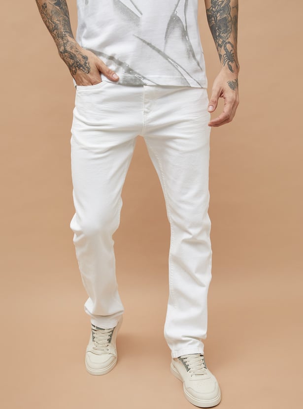 FORCA Solid Slim Straight Jeans