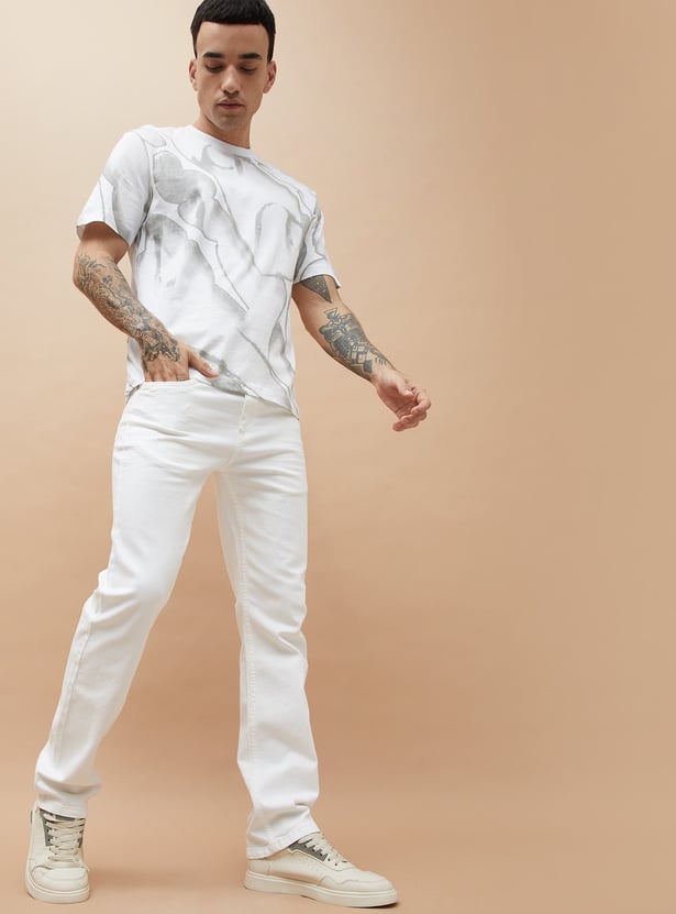 FORCA Solid Slim Straight Jeans