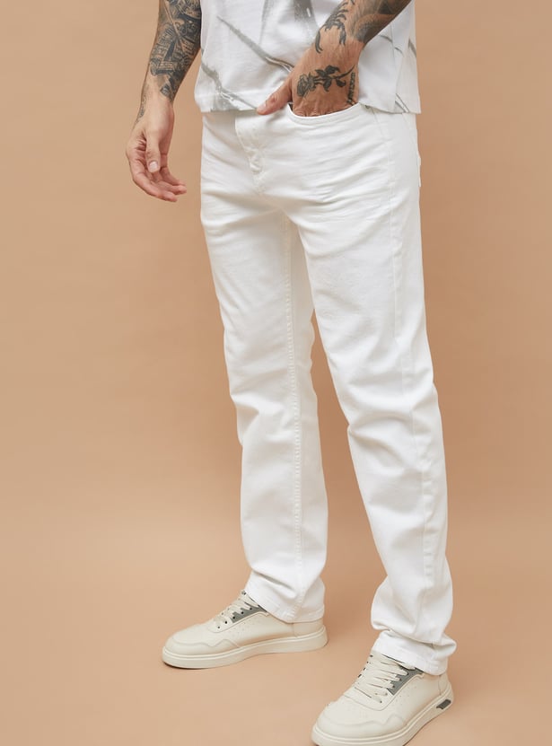 FORCA Solid Slim Straight Jeans