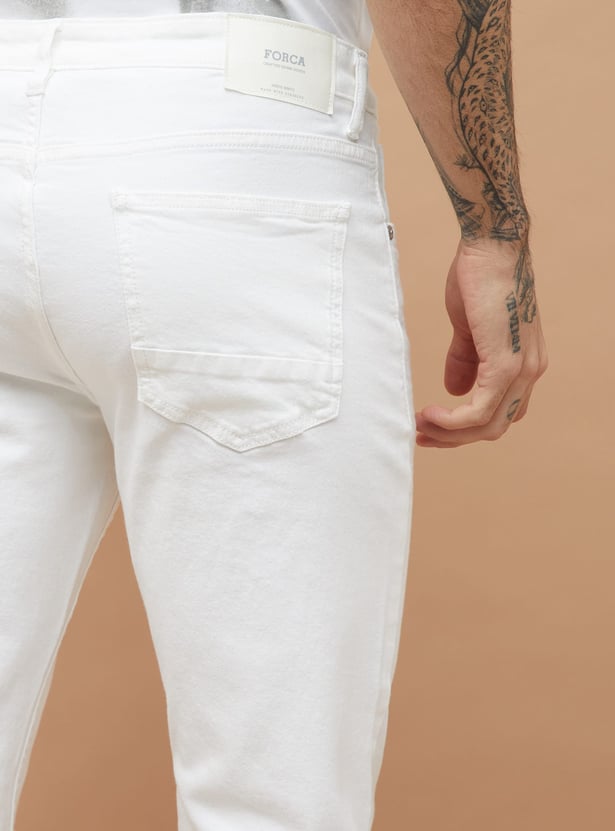 FORCA Solid Slim Straight Jeans