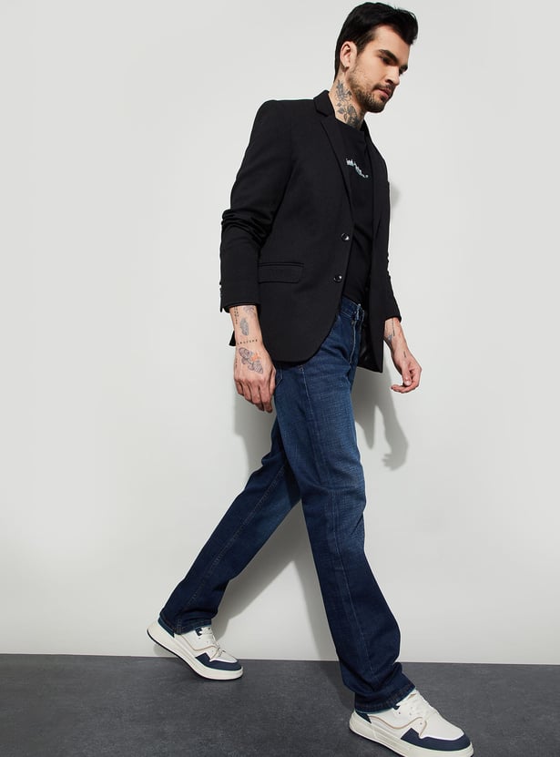 FORCA Washed Slim Straight Jeans