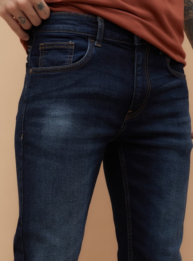 FORCA Washed Slim Straight Jeans