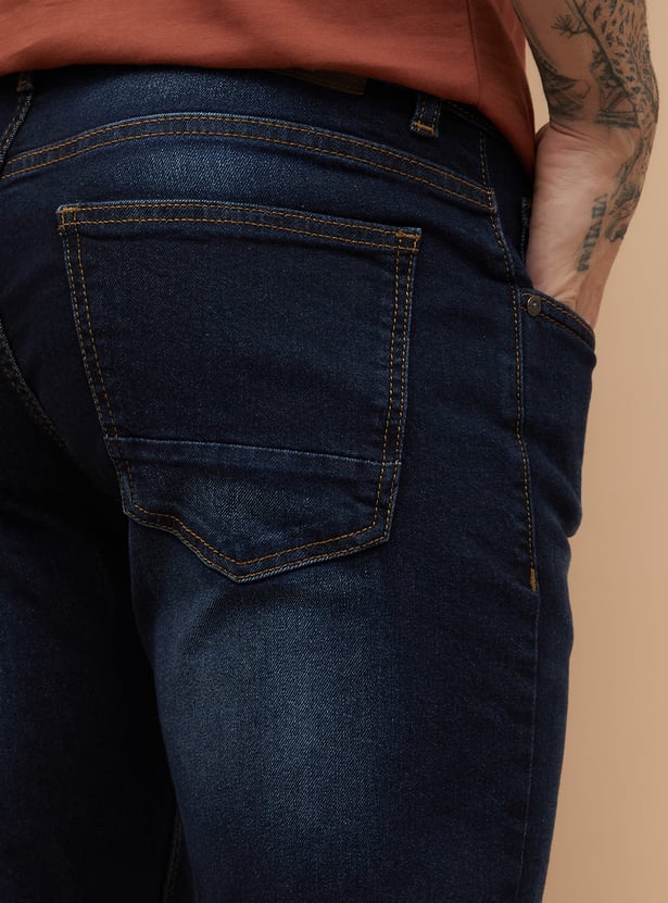 FORCA Washed Slim Straight Jeans