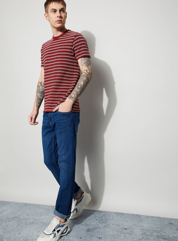 DENIMIZE Washed Slim Straight Jeans