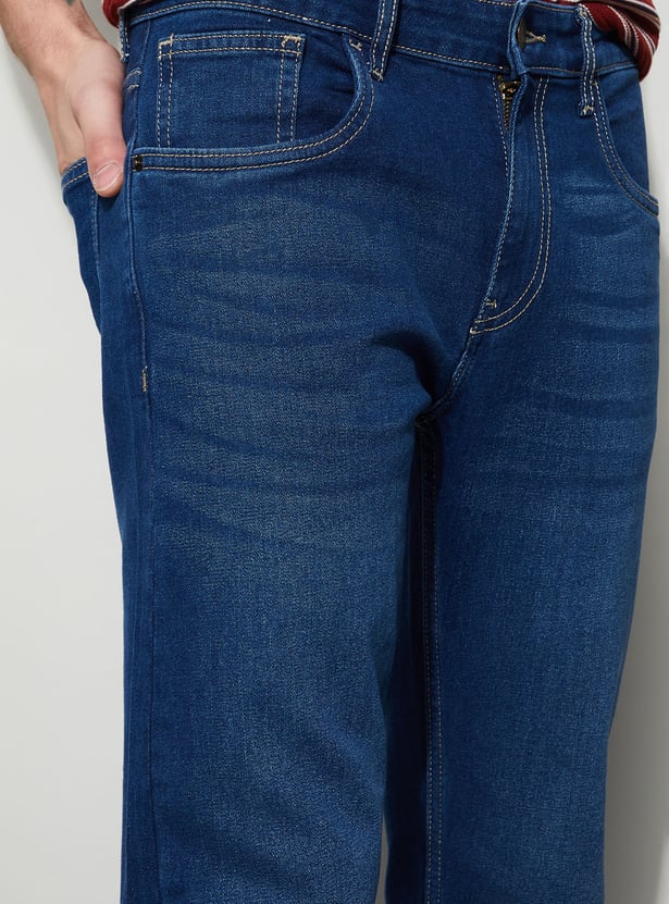 DENIMIZE Washed Slim Straight Jeans