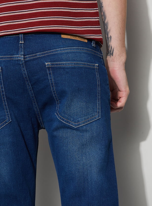 DENIMIZE Washed Slim Straight Jeans