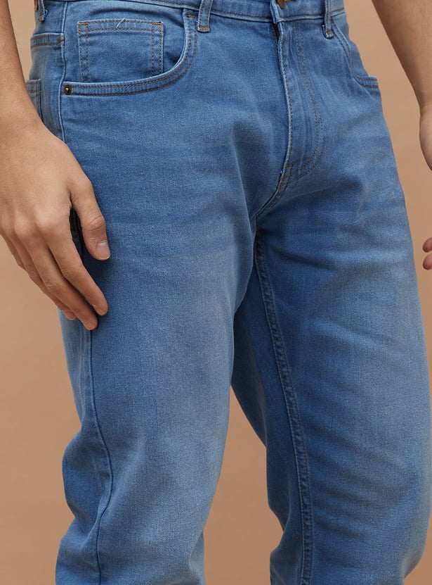 DENIMIZE Washed Slim Straight Jeans