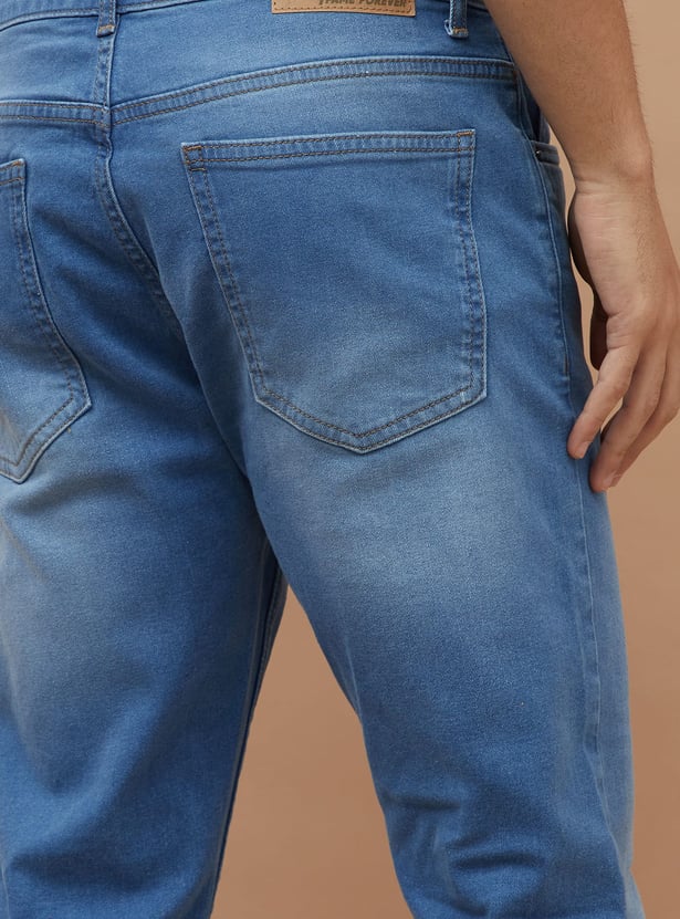 DENIMIZE Washed Slim Straight Jeans