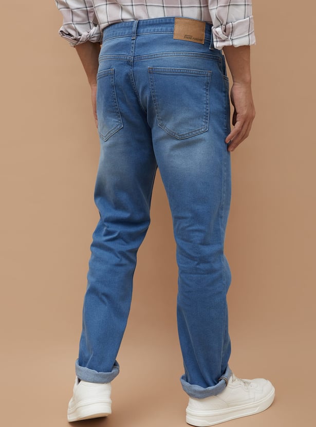 DENIMIZE Washed Slim Straight Jeans