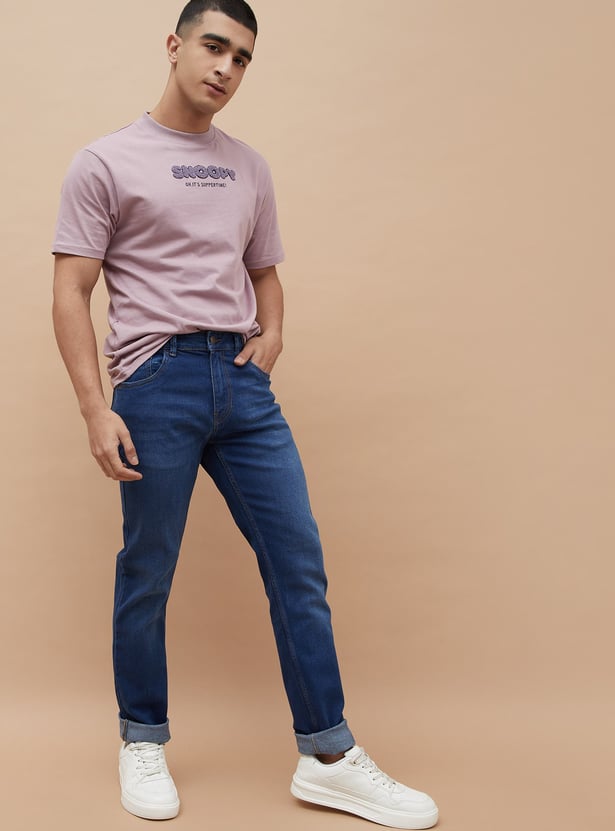 DENIMIZE Washed Slim Tapered Jeans
