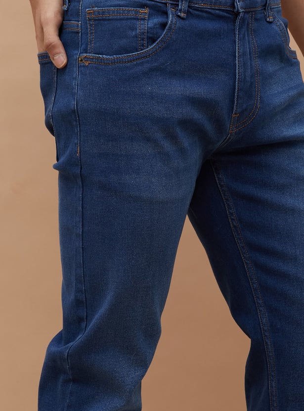 DENIMIZE Washed Slim Tapered Jeans
