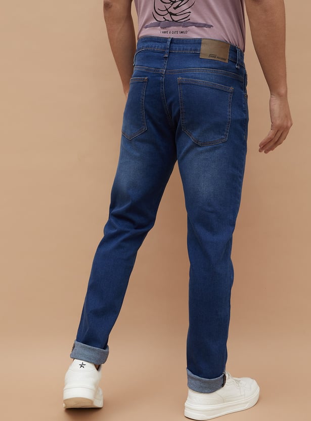 DENIMIZE Washed Slim Tapered Jeans